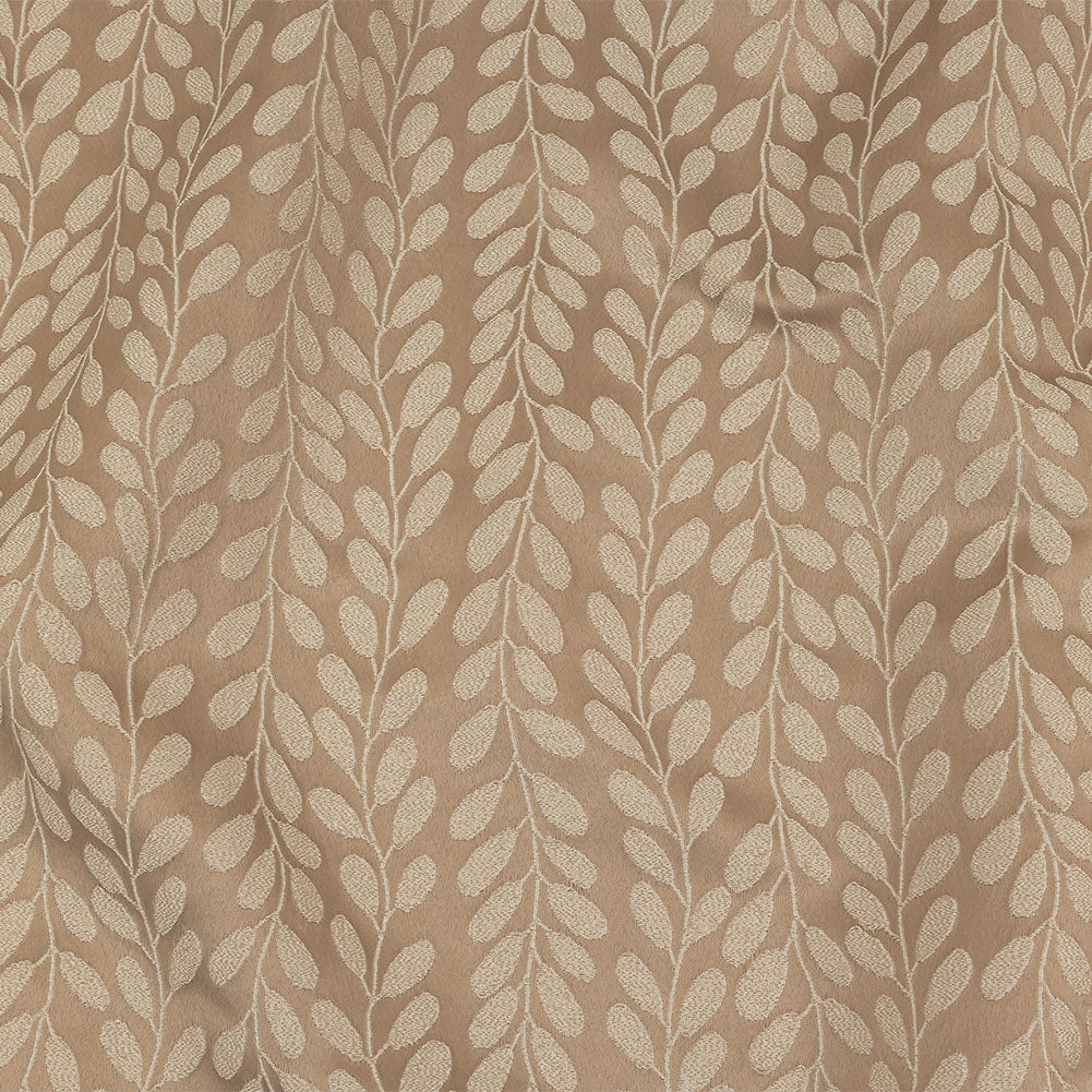 Polyester Jacquard - Linen Cascading Vines - British Imported