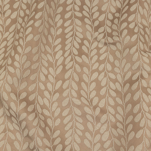 Polyester Jacquard - Linen Cascading Vines - British Imported
