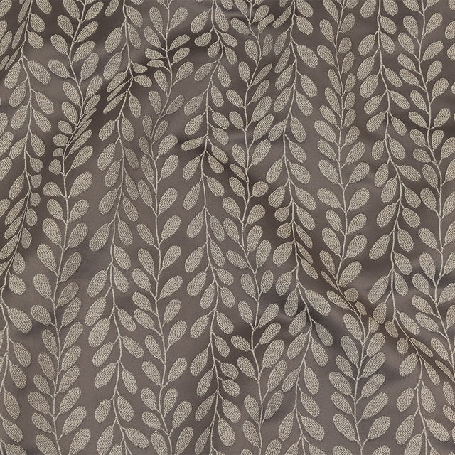 Polyester Jacquard - Slate Cascading Vines - British Imported