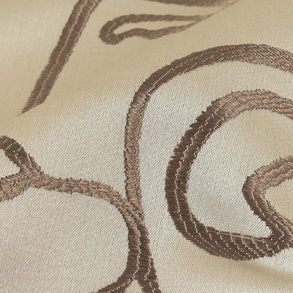 Drapery Jacquard - Latte Face to Face - British Imported Detail