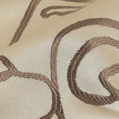 Drapery Jacquard - Latte Face to Face - British Imported Detail