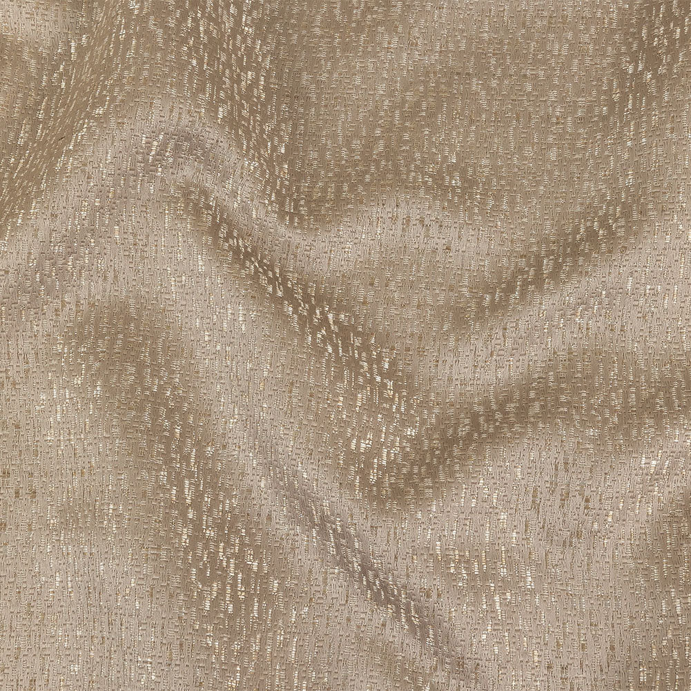 Metallic Drapery Jacquard - Stone Digital Spots - British Imported