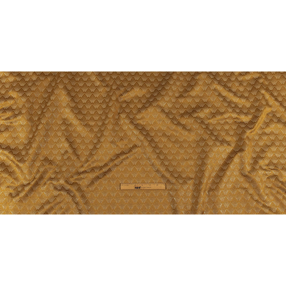Metallic Drapery Jacquard - Bronze Digital Spots - British Imported Full