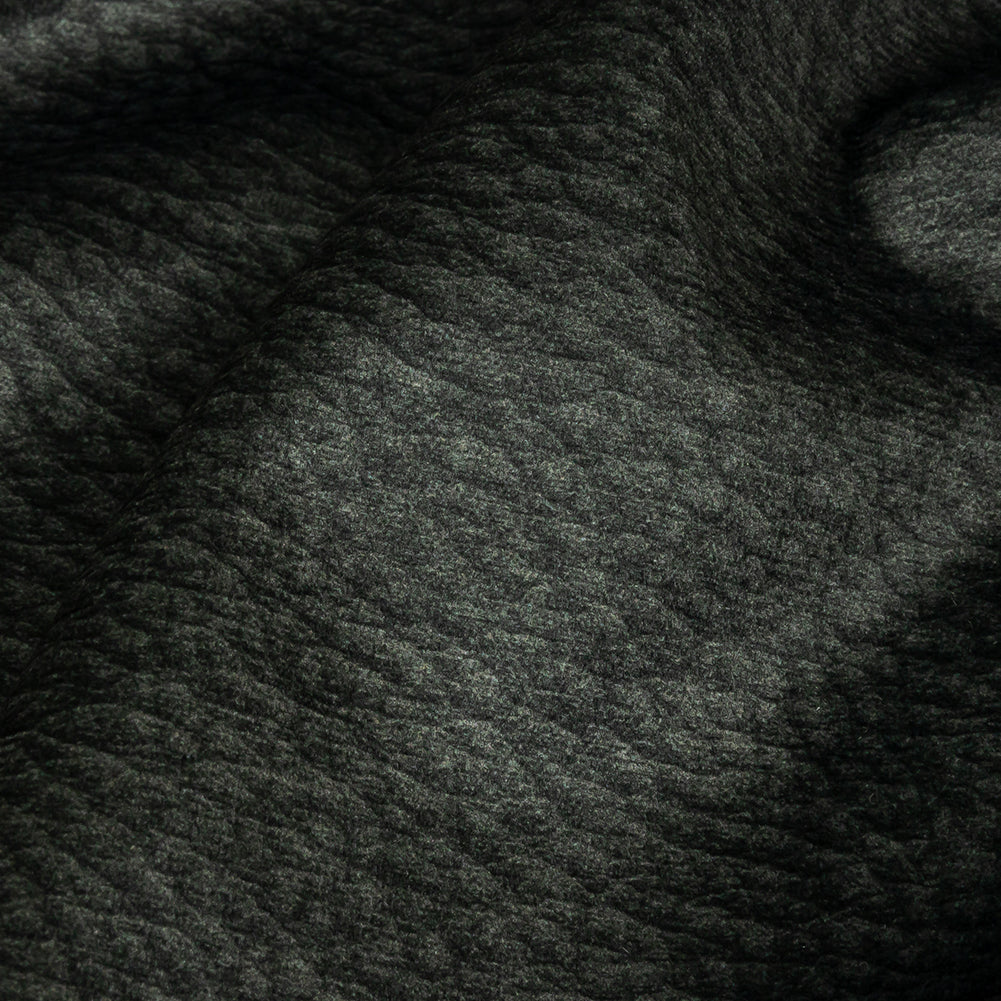 Polyester Microvelvet - Ebony Abstract - British Imported Detail