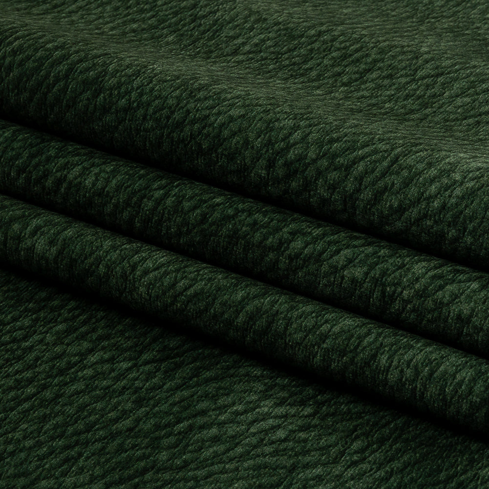 Polyester Microvelvet - Forest Abstract - British Imported Folded
