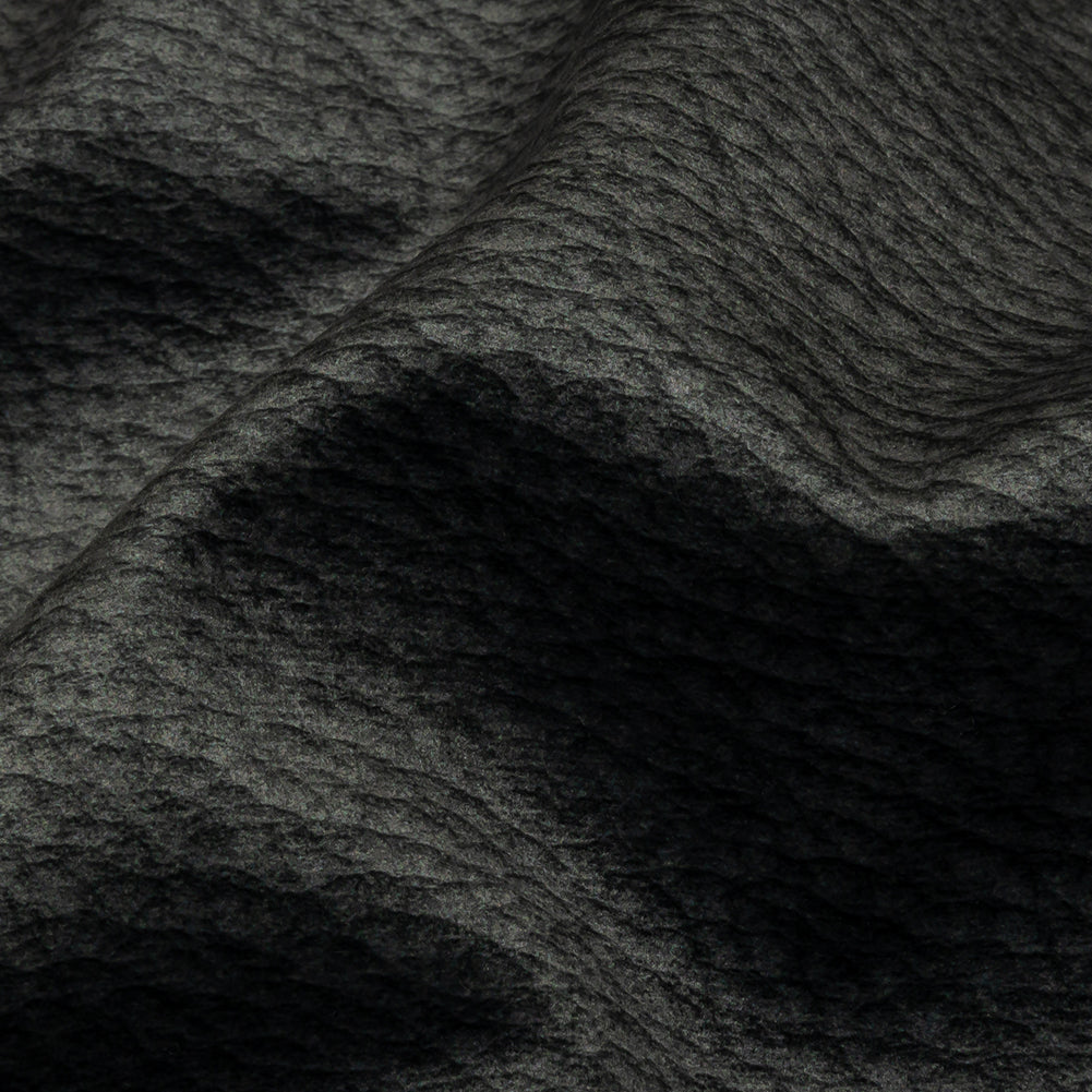 Polyester Microvelvet - Slate Abstract - British Imported Detail