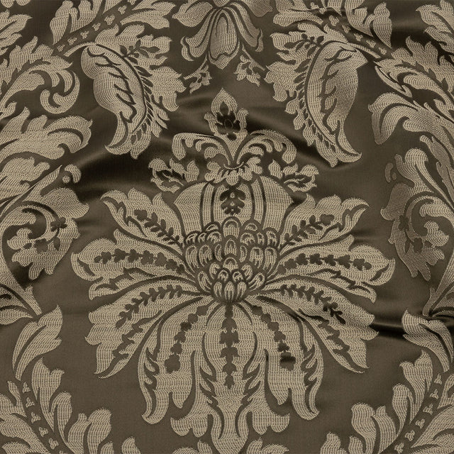 Drapery Jacquard - Fawn Leafy Damask - British Imported