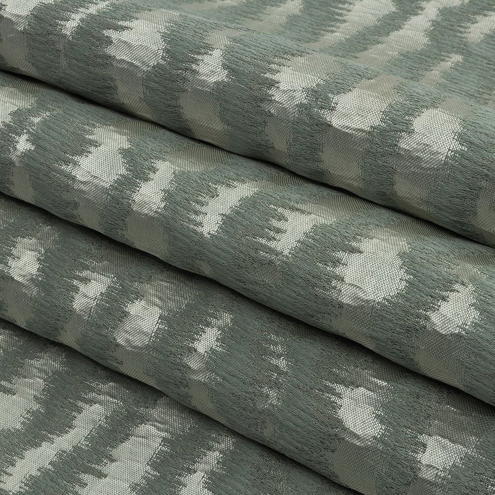 Drapery Jacquard - Spa Abstract Stripes - British Imported Folded
