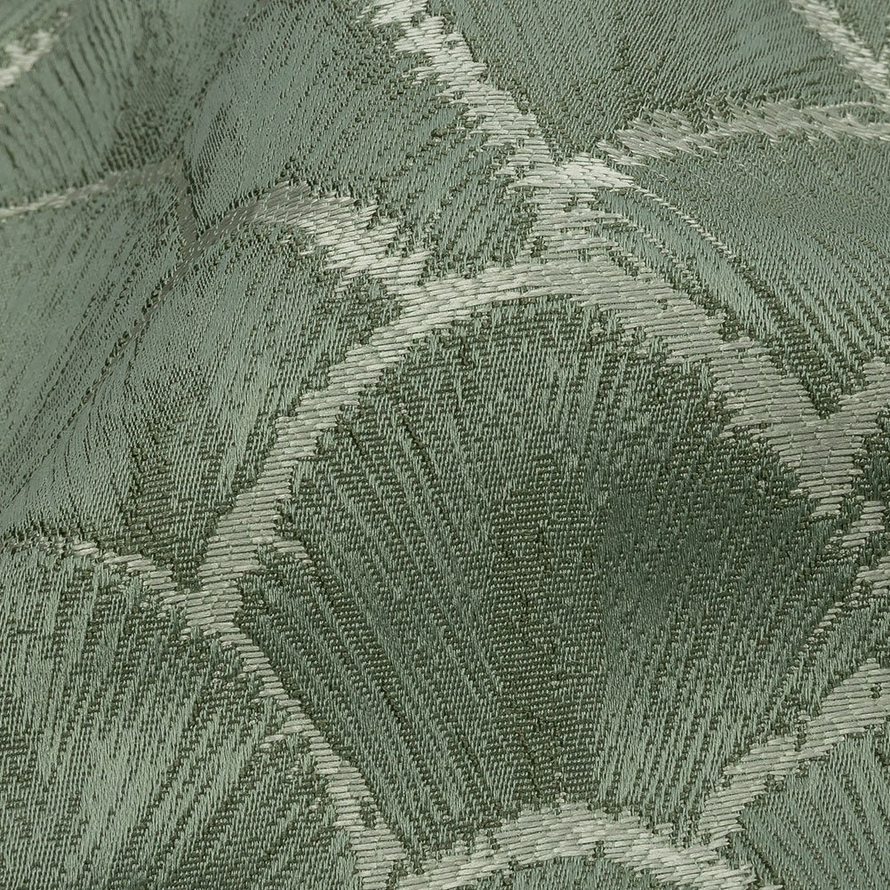 Drapery Jacquard - Jade Fan Scales - British Imported Detail