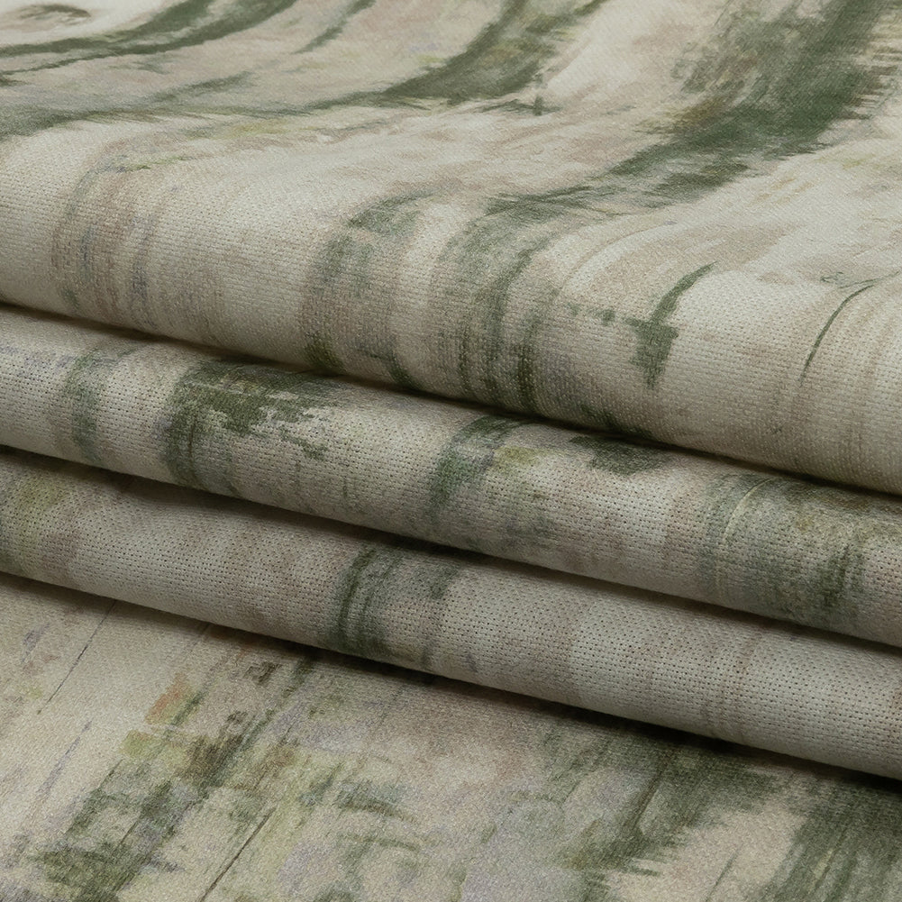 Cotton Canvas Print - Linen Painterly Texture - British Imported Folded