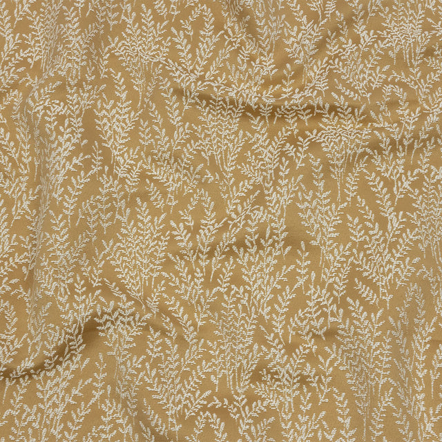 Drapery Jacquard - Gold Little Leaves - British Imported
