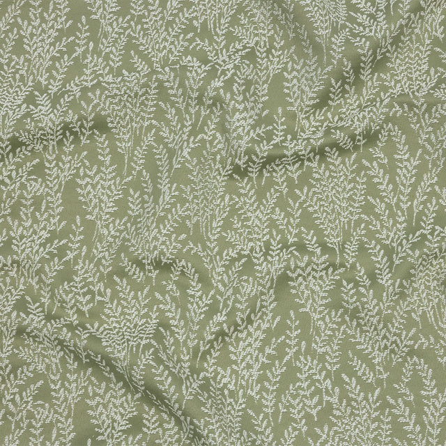 Drapery Jacquard - Sage Little Leaves - British Imported