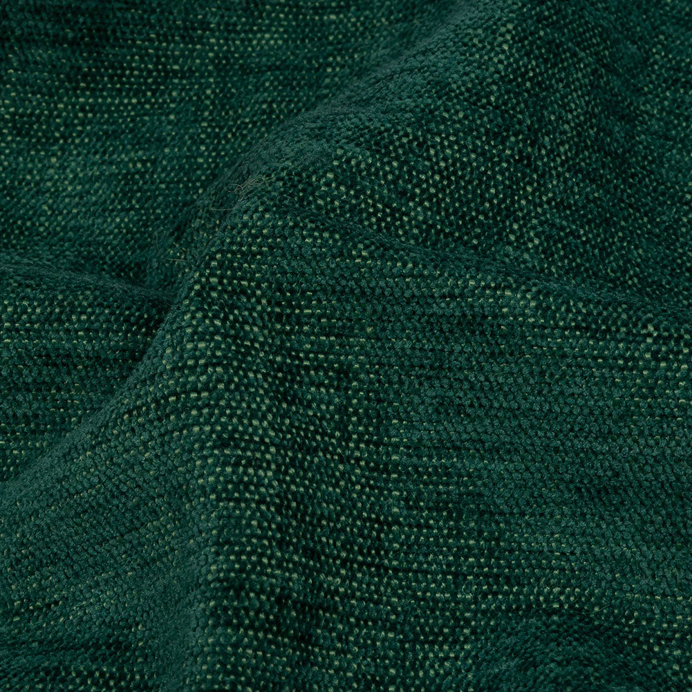 Polyester Upholstery Chenille - Emerald - British Imported Detail