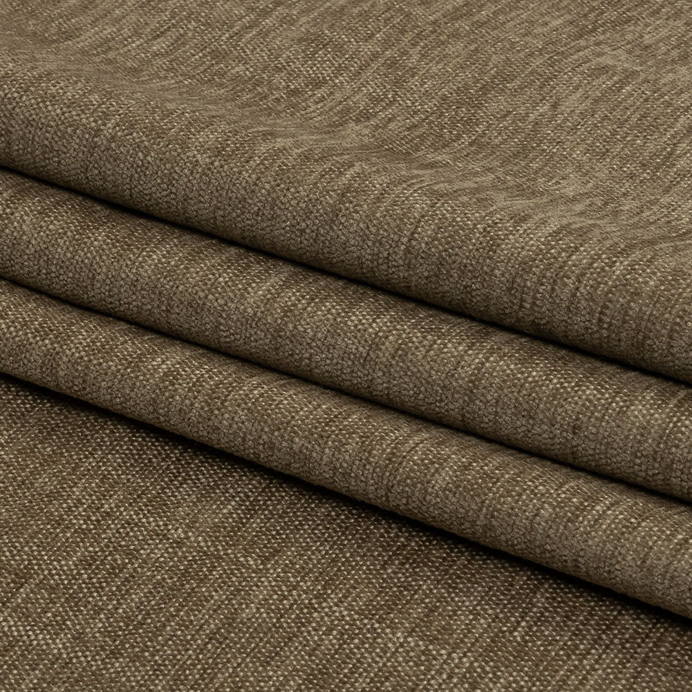 Polyester Upholstery Chenille - Hessian - British Imported Folded