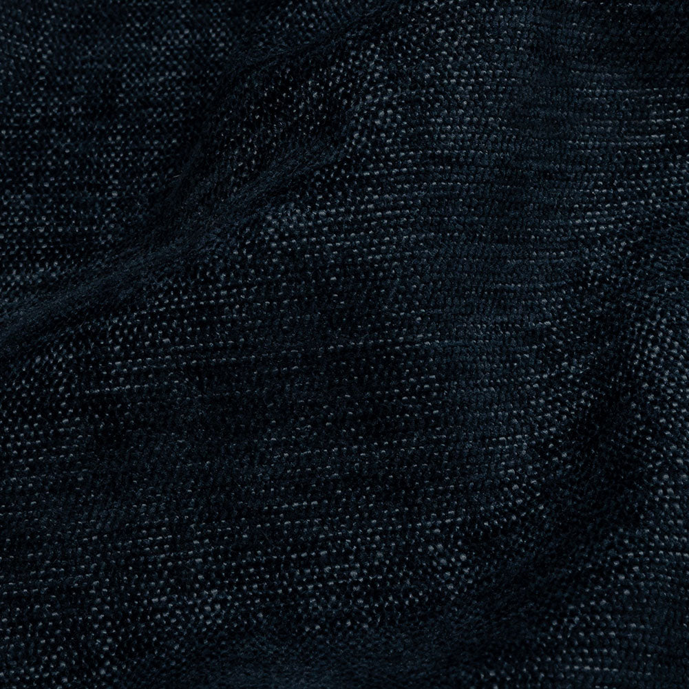 Polyester Upholstery Chenille - Ink - British Imported Detail