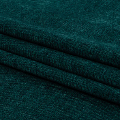 Polyester Upholstery Chenille - Peacock - British Imported Folded