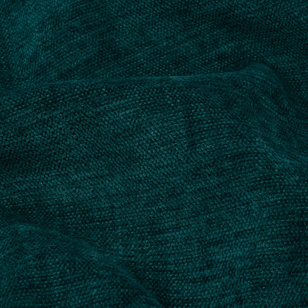Polyester Upholstery Chenille - Peacock - British Imported Detail