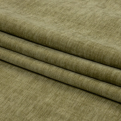 Polyester Upholstery Chenille - Pistachio - British Imported Folded