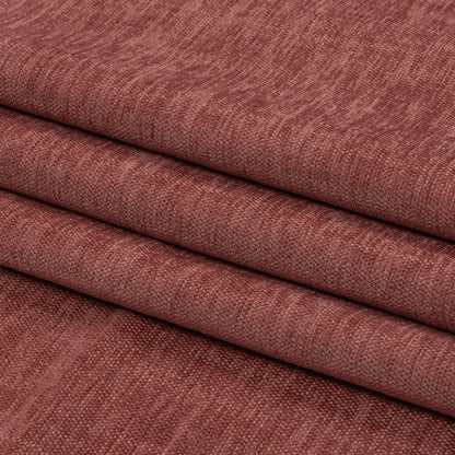 Polyester Upholstery Chenille - Rouge - British Imported Folded