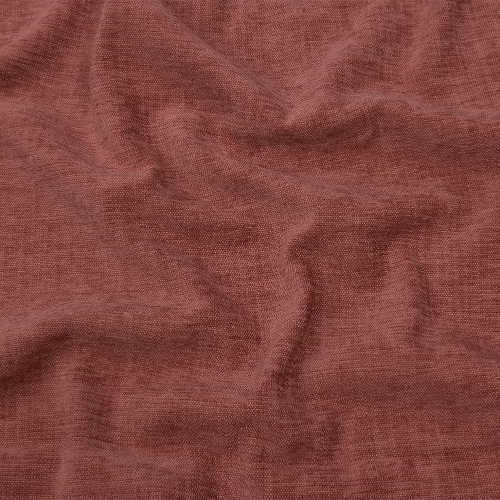Polyester Upholstery Chenille - Rouge - British Imported
