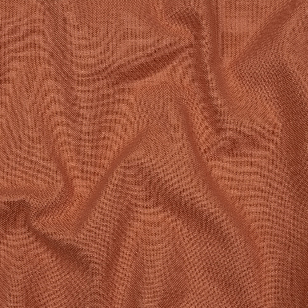 Heavyweight Linen Woven - Coral - British Imported