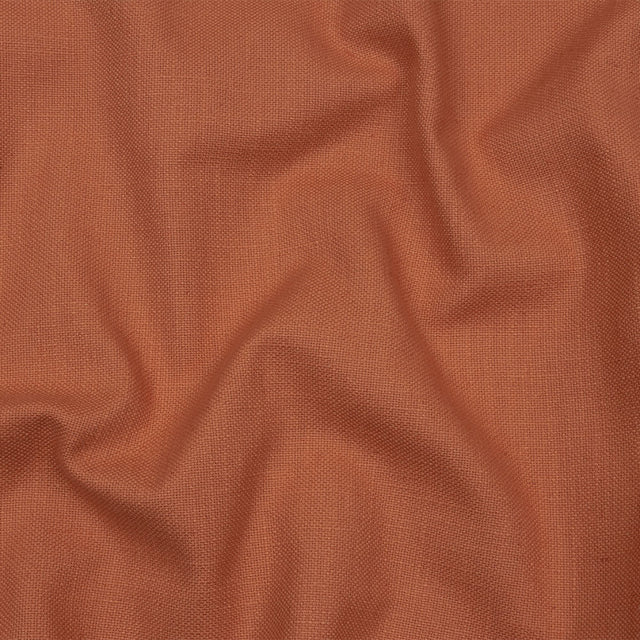 Heavyweight Linen Woven - Coral - British Imported
