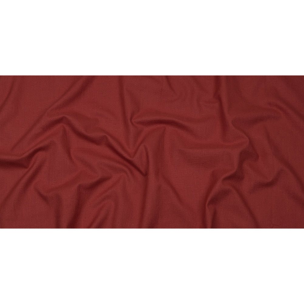 Heavyweight Linen Woven - Cranberry - British Imported Full