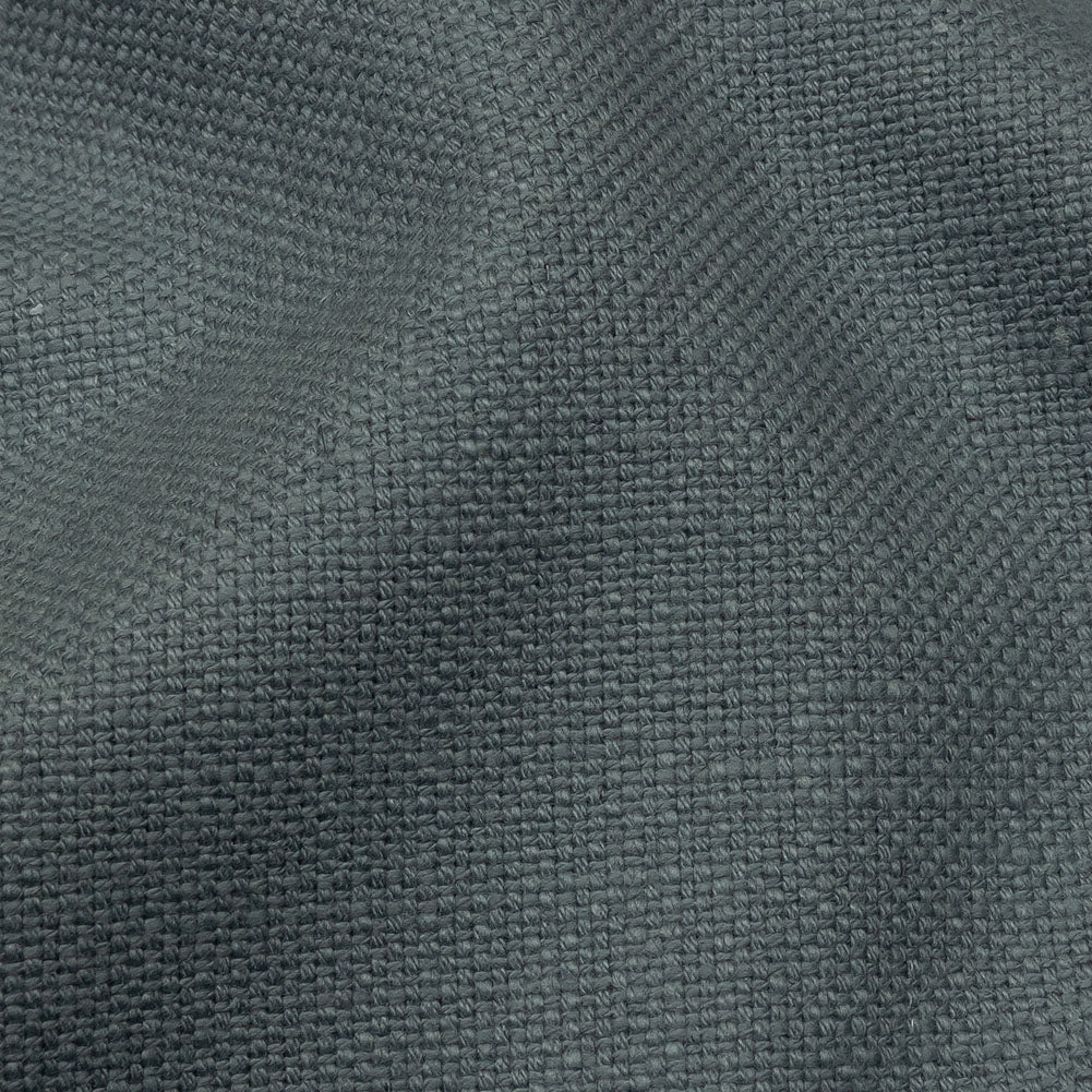 Heavyweight Linen Woven - Denim - British Imported Detail