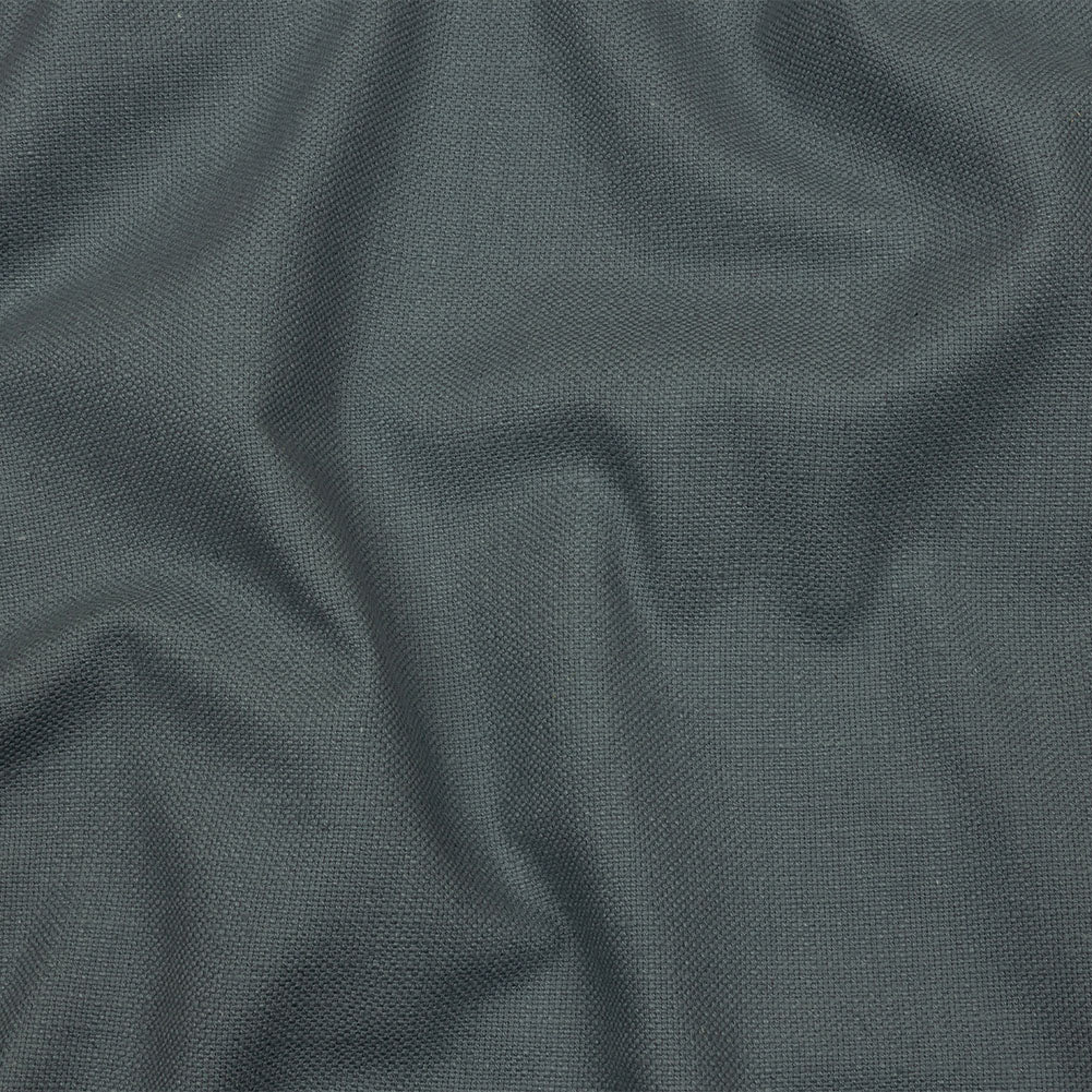Heavyweight Linen Woven - Denim - British Imported