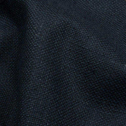 Heavyweight Linen Woven - Ink - British Imported Detail
