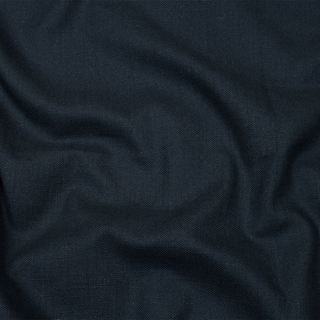 Heavyweight Linen Woven - Ink - British Imported