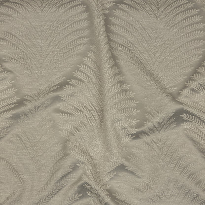 Cotton and Recycled Polyester Drapery Jacquard - Silver Leaf Chains - British Imported