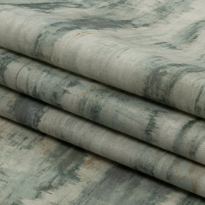 Cotton Canvas Print - Seafoam Painterly Texture - British Imported Folded