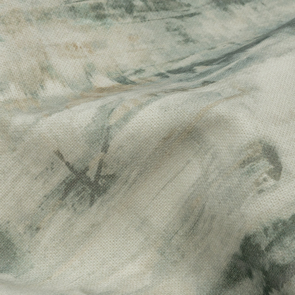 Cotton Canvas Print - Seafoam Painterly Texture - British Imported Detail