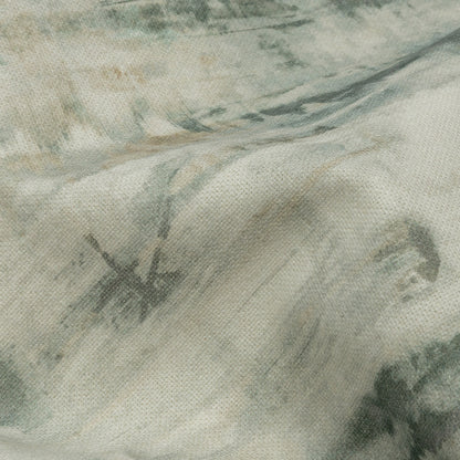 Cotton Canvas Print - Seafoam Painterly Texture - British Imported Detail