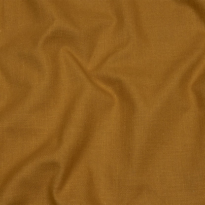 Heavyweight Linen Woven - Ochre - British Imported