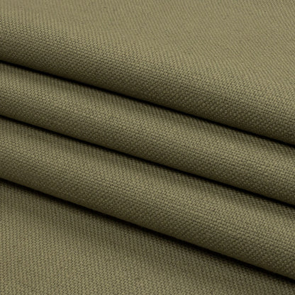 Heavyweight Linen Woven - Olive - British Imported Folded