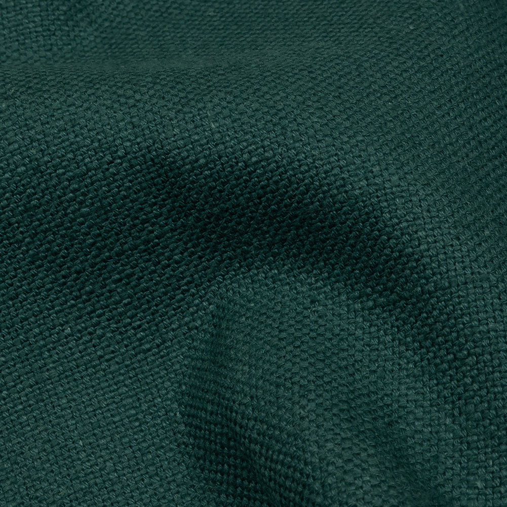 Heavyweight Linen Woven - Peacock - British Imported Detail