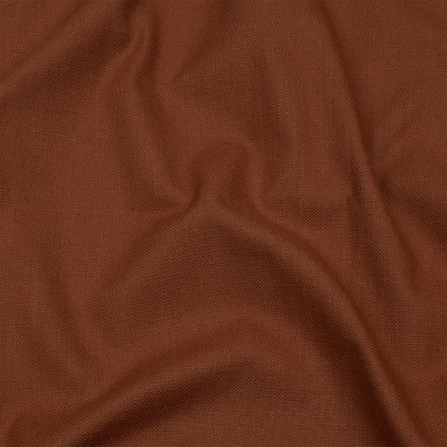 Heavyweight Linen Woven - Terracotta - British Imported