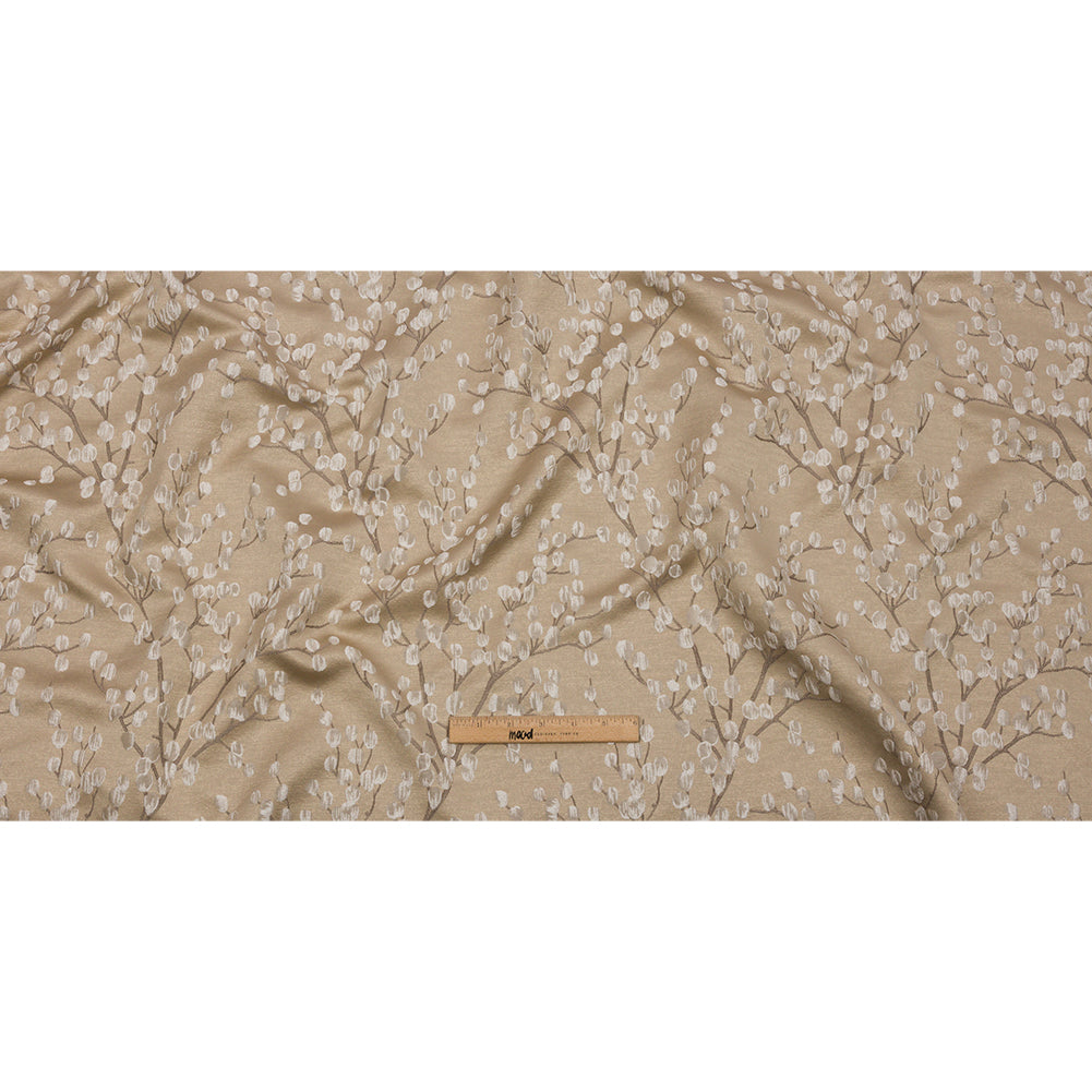 Drapery Jacquard - Caramel Prairie Willow - British Imported Full