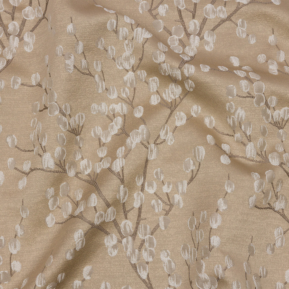 Drapery Jacquard - Caramel Prairie Willow - British Imported