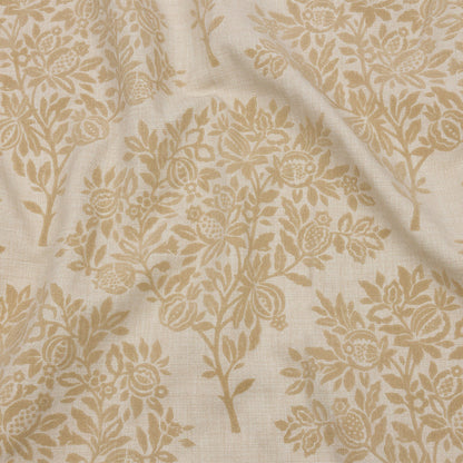 Soft Textured Recycled Polyester Drapery Woven - Sesame - British Imported
