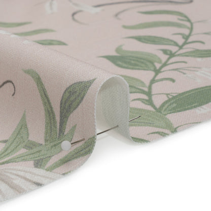 Cotton Canvas Print - Blush Garden Growth - British Imported Detail