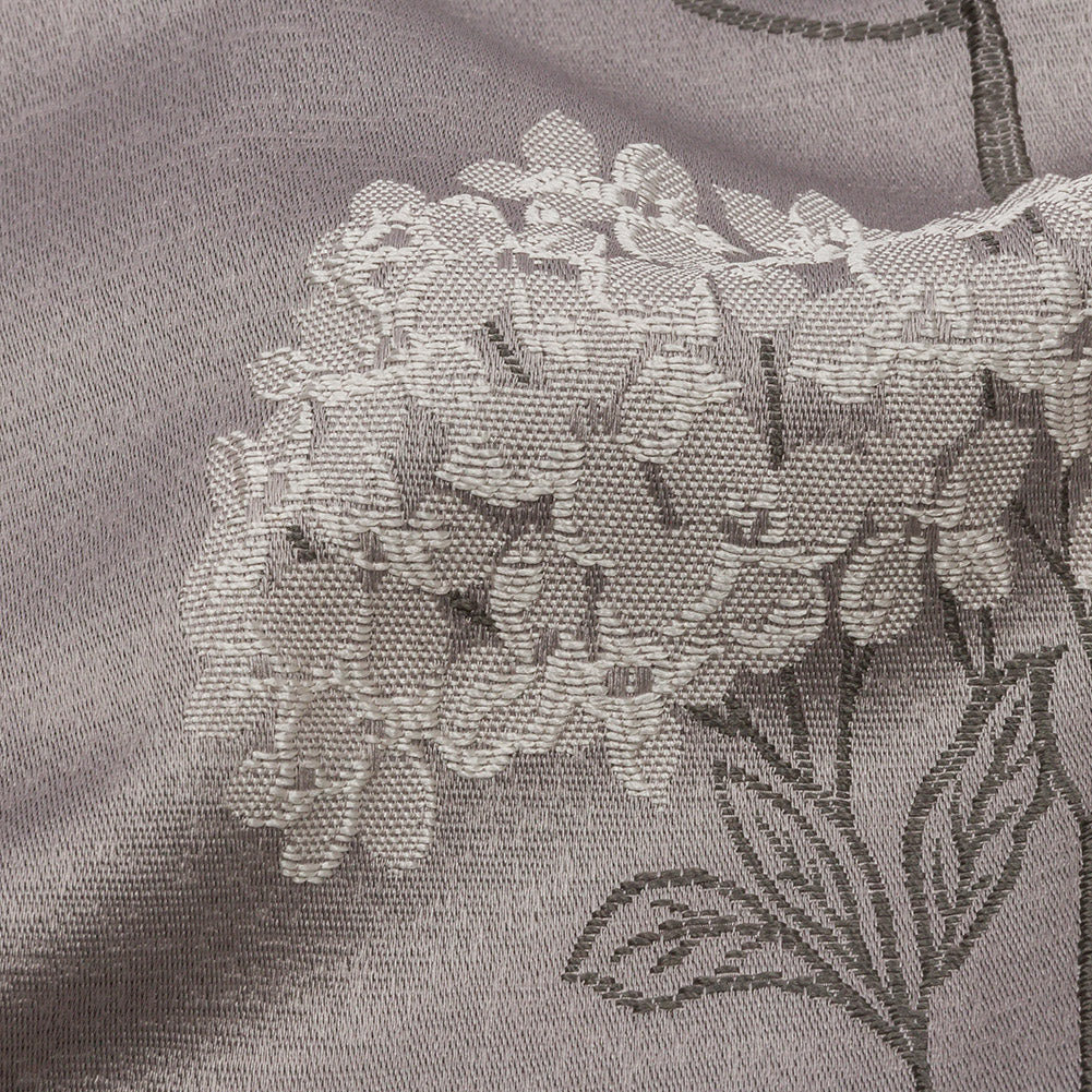 Drapery Jacquard - Dove Hydrangea Stems - British Imported Detail
