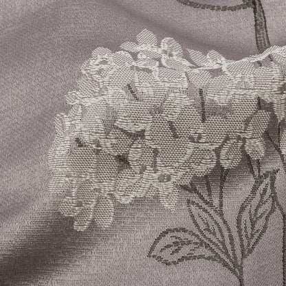 Drapery Jacquard - Dove Hydrangea Stems - British Imported Detail