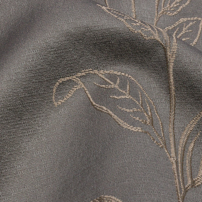 Drapery Jacquard - Shadow Hydrangea Stems - British Imported Detail