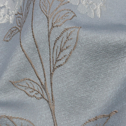 Drapery Jacquard - Wedgewood Hydrangea Stems - British Imported Detail