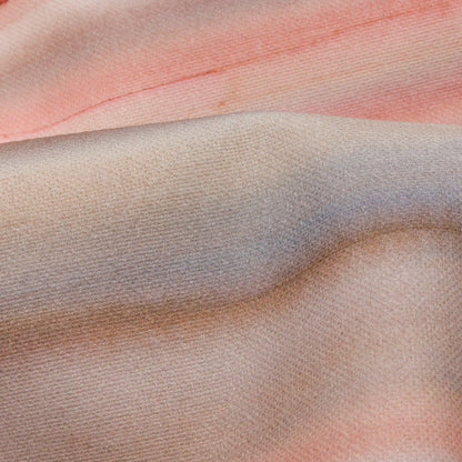 Cotton Canvas Print - Shell Painterly Stripes - British Imported Detail