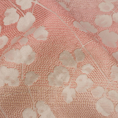 Drapery Jacquard - Shell Ombre Stripes and Little Flowers - British Imported Detail