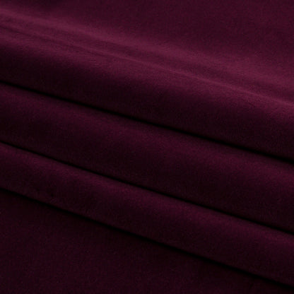Lush Polyester Drapery Velvet - Damson - British Imported Folded